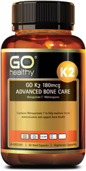 GO Healthy K2 180mcg Advanced Bone Care 30 Caps