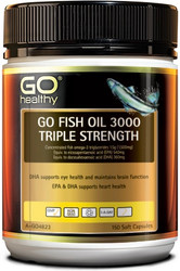 GO Healthy Fish Oil 3000 Triple Strength 150 Caps