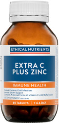 Ethical Nutrients Extra C Plus Zinc 60 Tabs