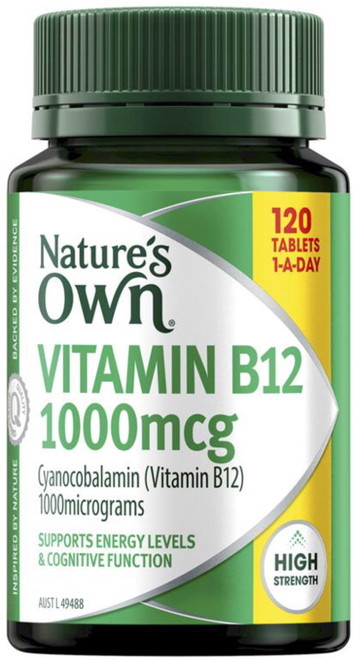 Nature's Own Vitamin B12 1000mcg 120 Tabs