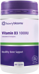 Henry Blooms Vitamin D3 1000IU 400 Caps