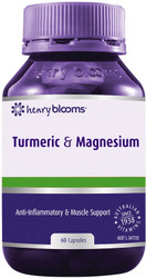 Henry Blooms Turmeric & Magnesium 60 Caps