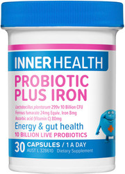 Inner Health Probiotic Plus Iron 30 Caps