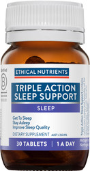 Ethical Nutrients Triple Action Sleep Support 30 Tabs