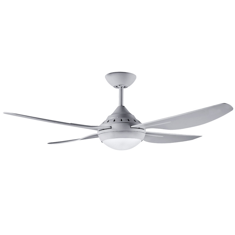 Deka Russell 120cm Silver Plastic Indoor Outdoor Ceiling Fan Led
