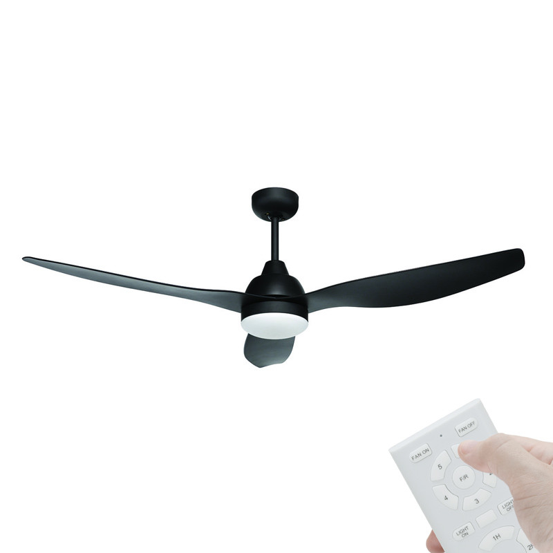 Brilliant Bahama Dc Motor 132cm Black Black Led Light Remote