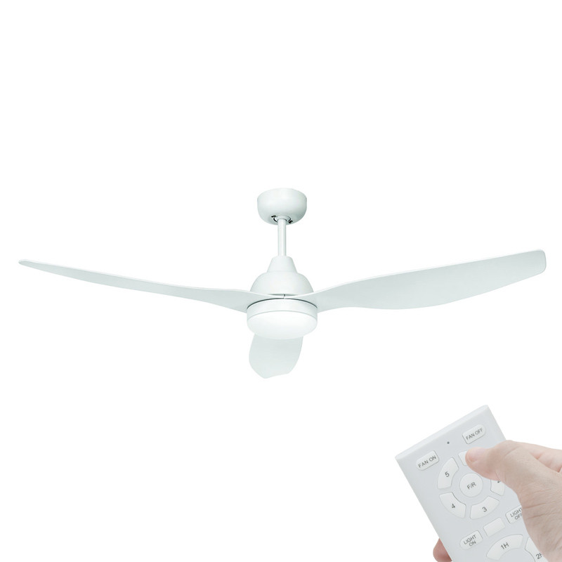 Brilliant Bahama Dc Motor 132cm White White Led Light Remote Ceiling Fan