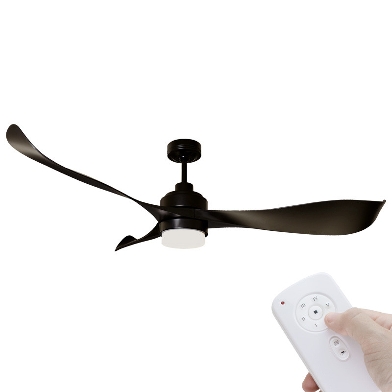 Mercator Eagle Dc Motor 140cm Black Led Light Remote Ceiling Fan