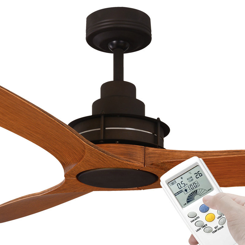 Mercator Flinders 140cm Oil Rubbed Bronze Ceiling Fan With Lcd Remote