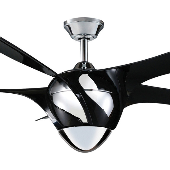 MyFan Nuovo 138cm Black Plastic Blade Ceiling Fan Galaxy Lighting & Fans