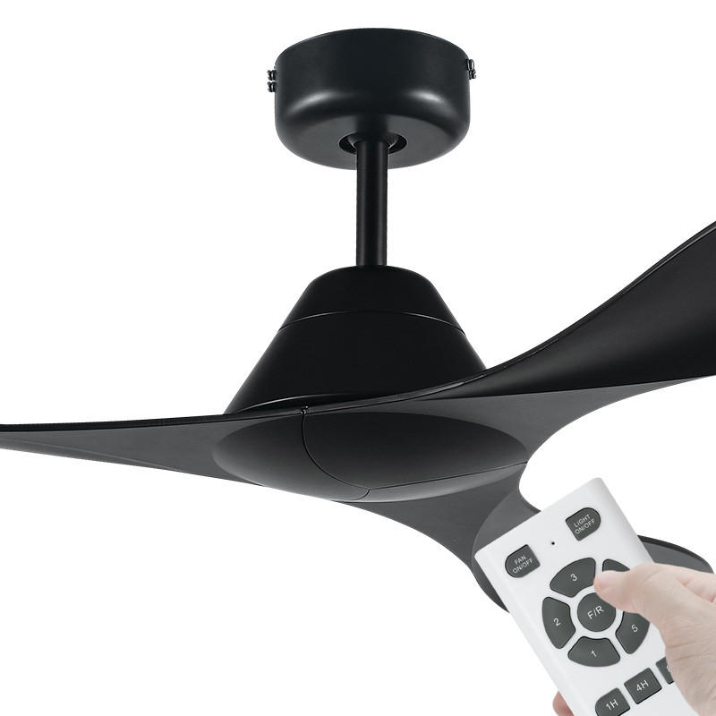 Eglo Nevis Dc Motor 132cm Black Remote Ceiling Fan