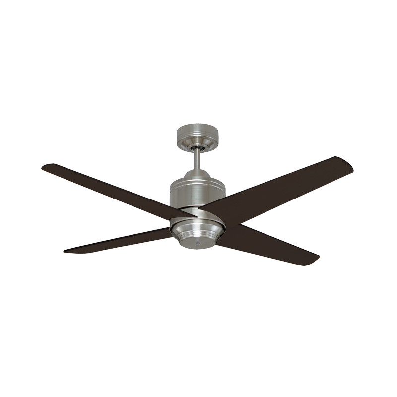 Mercator Pisa 110cm Nickel Motor Timber Blade Ceiling Fan Galaxy