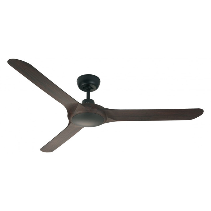 Ventair Spyda 140cm Black Walnut Plastic Indoor Outdoor Ceiling Fan