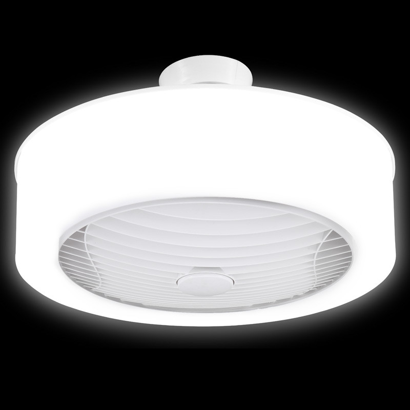 Ventair Manhattan White Enclosed Ceiling Fan Led Light