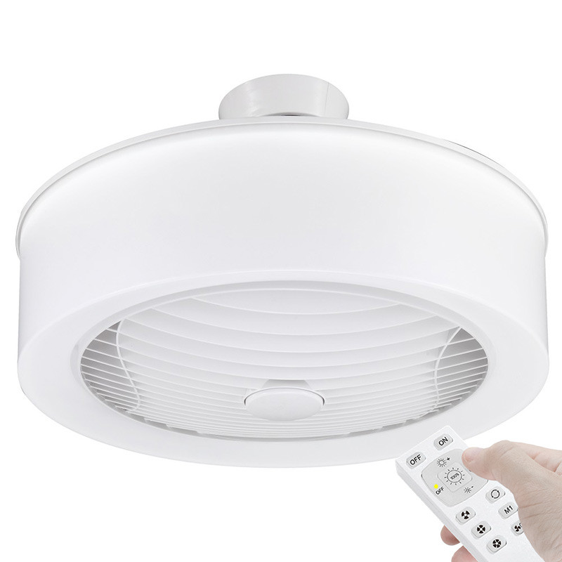 Ventair Manhattan White Enclosed Ceiling Fan Led Light