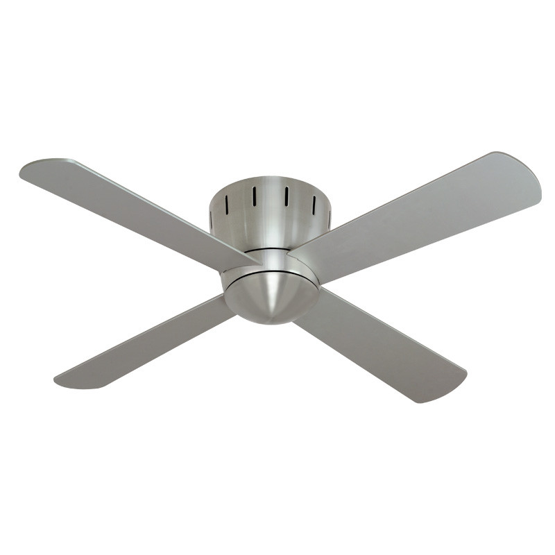 Mercator Seville 120cm Nickel Low Profile Timber Ceiling Fan