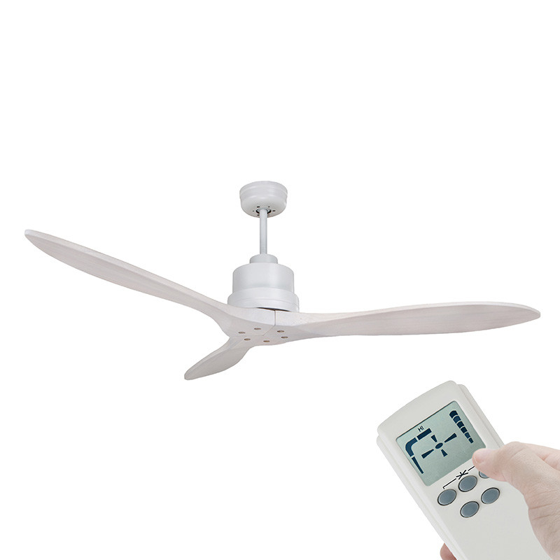 Ventair Lotus Dc Motor 135cm White Whitewash Timber Remote
