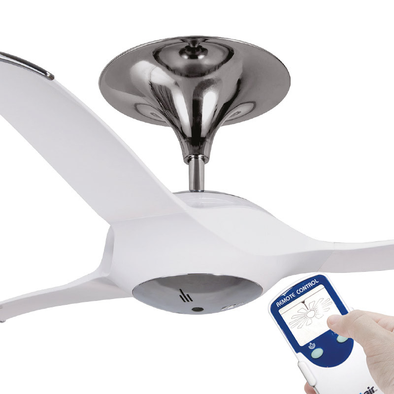 Ventair Stealth 140cm White Plastic Blade Ceiling Fan
