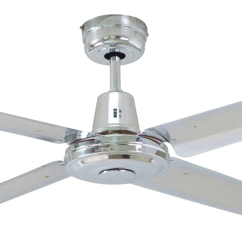 Mercator Swift 120cm Polished Chrome Metal Ceiling Fan