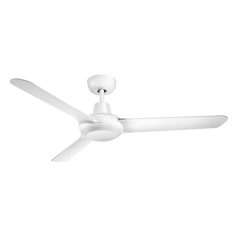 Ventair Spyda 125cm Satin White Plastic Indoor Outdoor Ceiling Fan