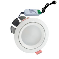 Envirostar Rotary 12w 3000K LED Down Light Round White