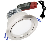 Atom AT9016 15w 4000K LED Down Light Gimble Satin Chrome