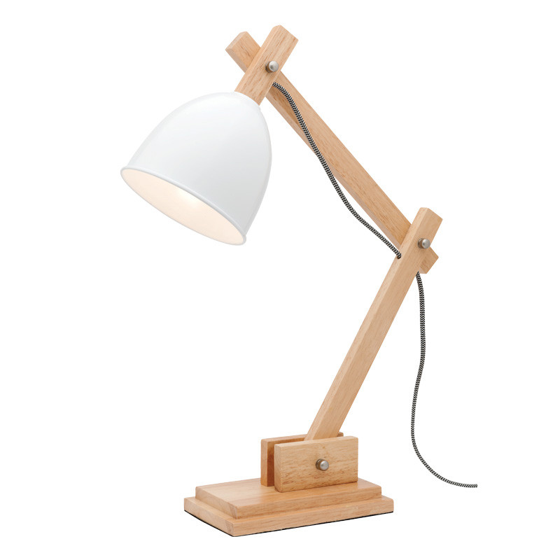timber desk lamp