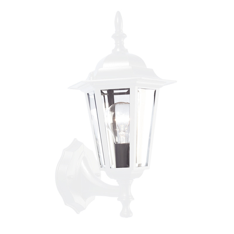 Mercator Tilbury Coach Exterior Wall Light White Galaxy Lighting Image 1