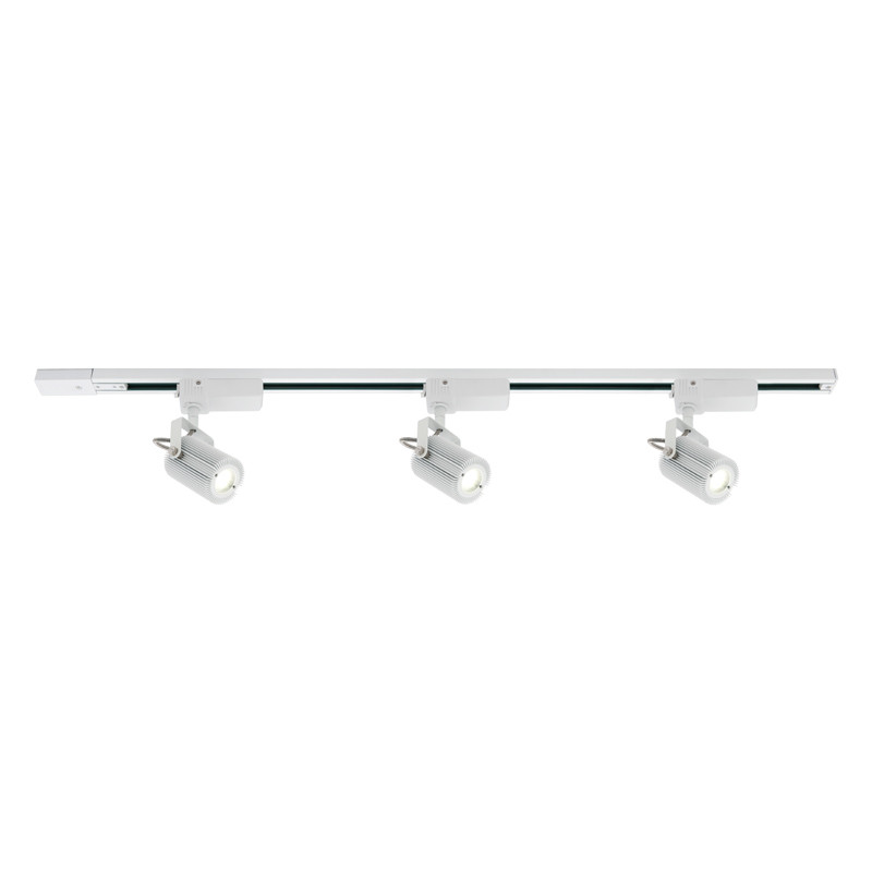 Mercator Mast 3 Light 10w Dimmable Led Track Kit White