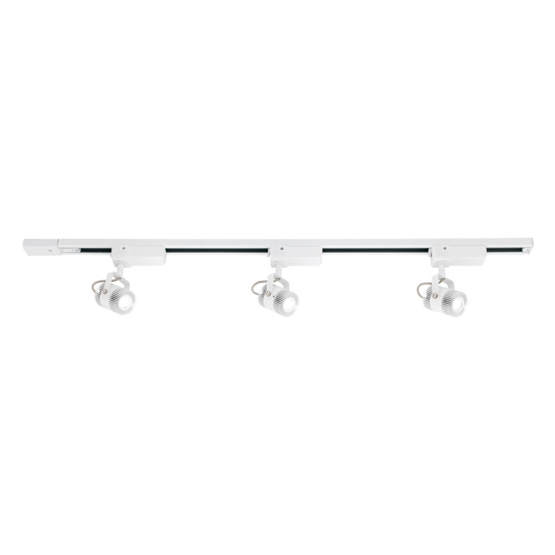 Mercator Henna 3 Light 7w Led Track Kit White Galaxy Lighting Fans