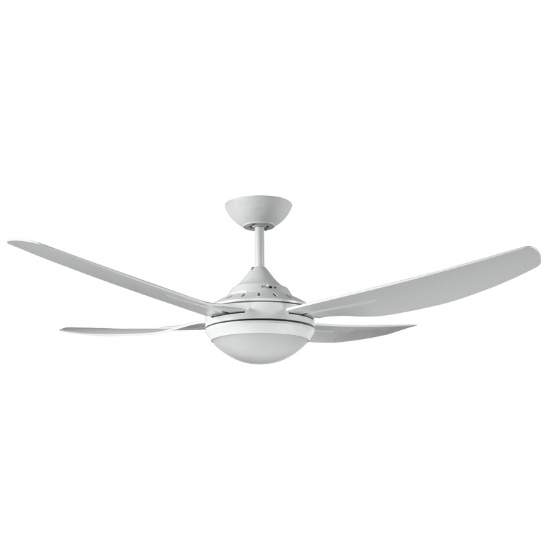 Deka Ingram 130cm White Plastic Indoor Outdoor Ceiling Fan Led