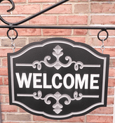 Personalize This Sign Shape - Fancy Welcome
