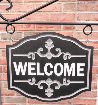 Personalize This Sign Shape - Fancy Welcome
