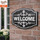 Personalize This Sign Shape - Fancy Welcome