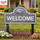 PVC Welcome Sign with 3D Seashell.