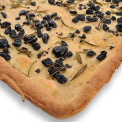 Black Olives Focaccia Bread