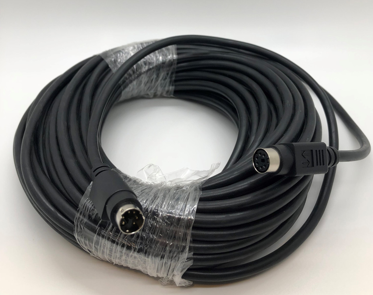 Mini Din 6 Pin Male Female 50 Foot Cable Black Color - Kraydad's Cables and  Parts