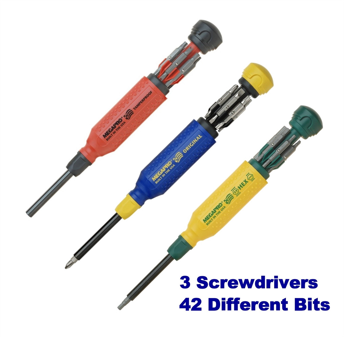 Megapro Original Tamperproof & Hex Milti Bit Screwdriver Set Torx Hex
