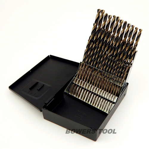 Norseman 60pc HIMoly M7 NUMBER Wire Gauge Drill Bit Set w Index 160