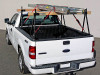 Sawhorse Utility Truck Ladder Rack loaded and ready for work (ladders not included).