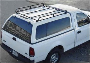 Short bed Canopy Ladder Rack For Camper Tops, Vans & Tonneau Covers on camper shell