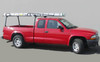 Fleetside Rail Rack Overhead Ladder Rack  with OPTIONAL extension carrying a 24-foot extension ladder