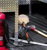 Westin Slant Front Topsider Diamond Plate Aluminum Truck Tool Box includes mounting essentials (tools shown NOT included)