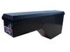 Westin Brute Pork Chop Wheel Well Truck Tool Box shown in OPTIONAL black textured powder coat