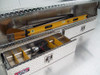 Westin Brute Slant Front Diamond Plate Aluminum Topsider With Drawers Truck Tool Box - Models 60 &, 72 showing movable drawer dividers - Tools NOT INCLUDED