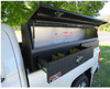 BWestin rute Slant Front Diamond Plate Aluminum Topsider With Drawers Truck Tool Box - Models 60 & 72 shown in optional textured black powder coat finish.