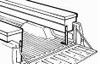 Cartoon showing mounting legs for the High Cube Dual Drop Down Lid Topsider Truck Toolbox