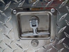 Brute RV Fifth Wheel Goose Neck “V” Shape Tailgate Toolbox  has sturdy, folding/locking T-Handles (keyed alike)