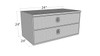 24 Inch Westin Brute heavy duty under body tool box with drawers measurements