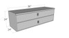 36 Inch heavy duty Westin Brute Under Body Tool Box Measurements